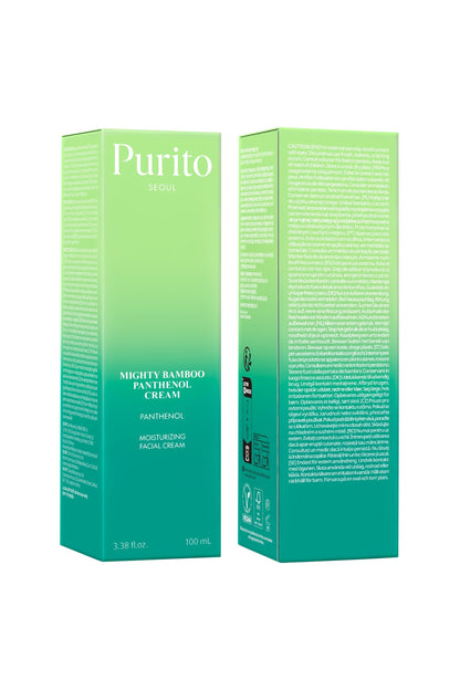 PURITO Panthenol 10% Post-Acne Cream | Moisturizer for Blemish Marks, Barrier Repair | Silicone-Free, Non-Comedogenic, Fragrance-Free, Vegan & Cruelty-free | Korean Skincare, 100mL 3.38 fl.oz