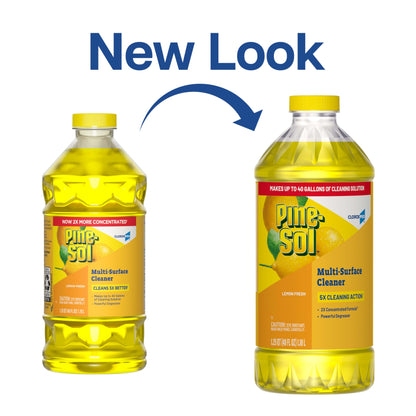 CloroxPro Pine-Sol Multi-Surface Cleaner, All Purpose Cleaner, Lemon Fresh, 40 Fluid Ounces (Package May Vary)