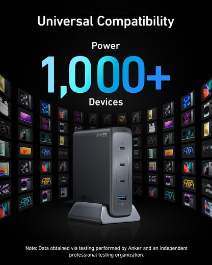 Anker Prime USB C Charger, 240W 4-Port Fast Compact GaN Charger for MacBook Pro/Air, iPhone 16/15/Pro, iPad Pro, Galaxy S23/S22 and More