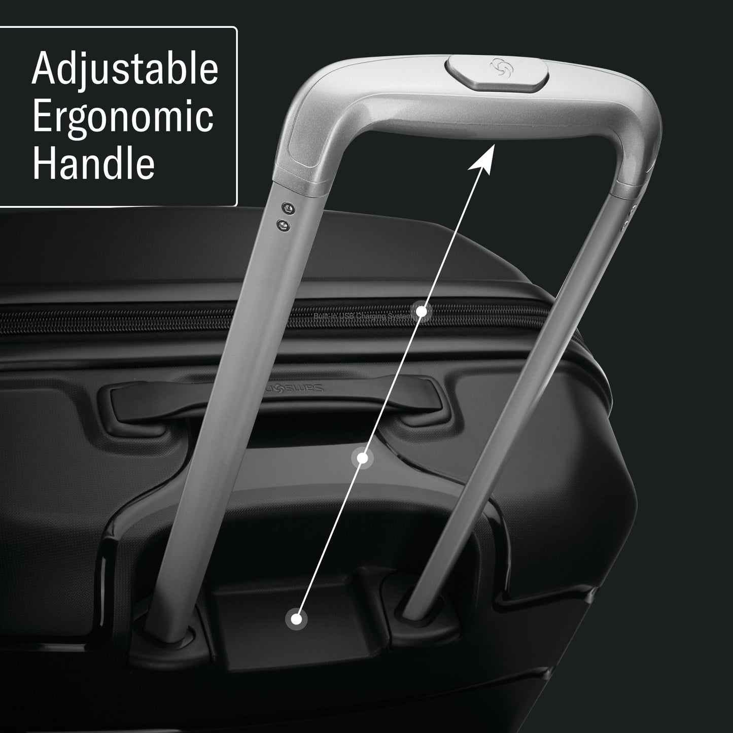 Samsonite Freeform 28-Inch Large Luggage with Dual 360° Spinner Wheels - Checked Suitcase - TSA Lock, Airline-Approved - Lightweight Durable Polypropylene Expandable Hardshell - Navy