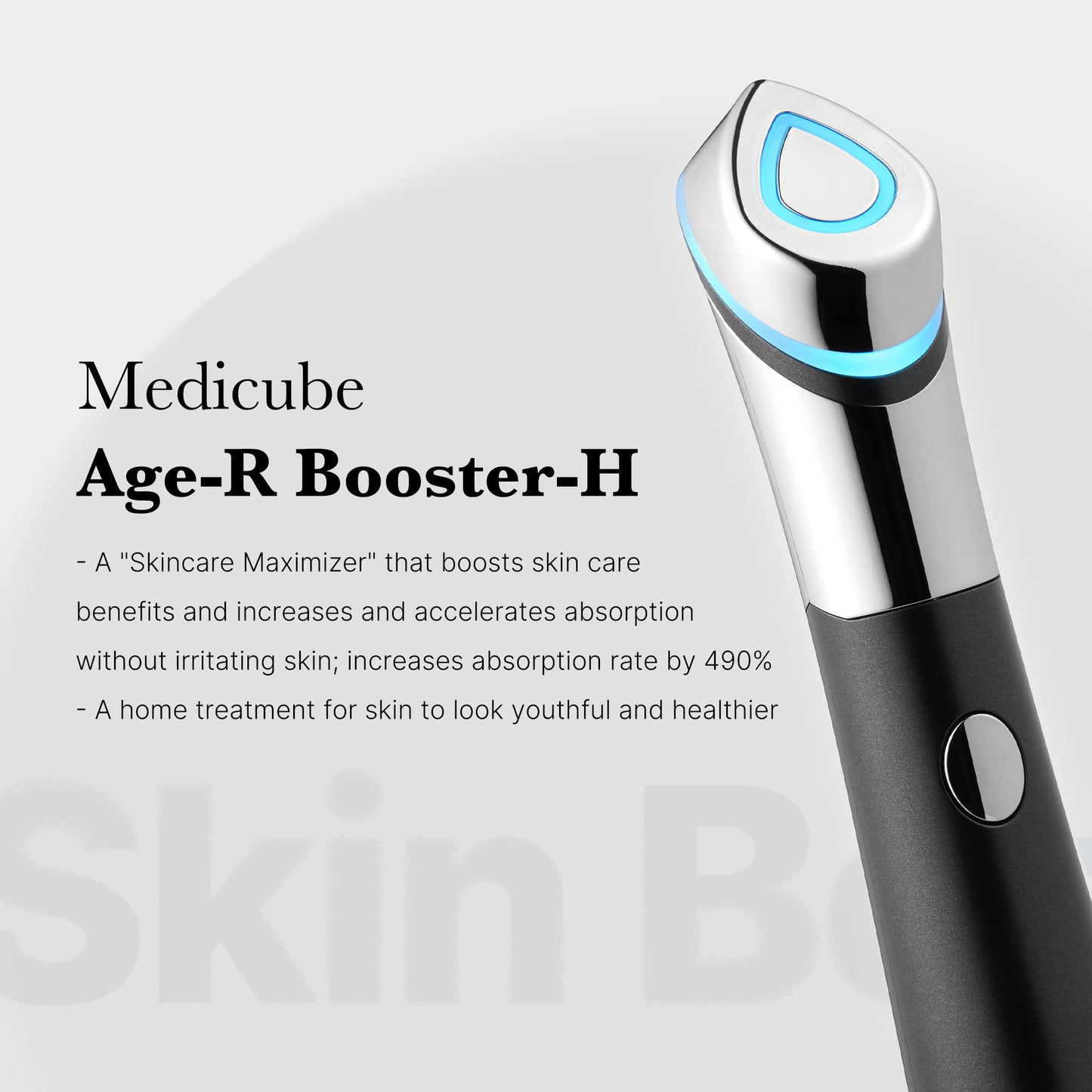 medicube Booster H - Korean Skincare Tool - Facial Glow Booster for Maximizing and Boosting Skin Care Absorption - Needle Free
