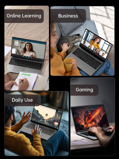 2024 Gaming Laptop, Laptop with AMD Ryzen 7 5825U (8C/16T, Up to 4.5GHz), 16GB RAM 512GB NVMe SSD Laptop Computer, Radeon RX Vega 8 Graphics, 16.1-inch FHD Display, WiFi 6, 53Wh Battery, Backlit KB