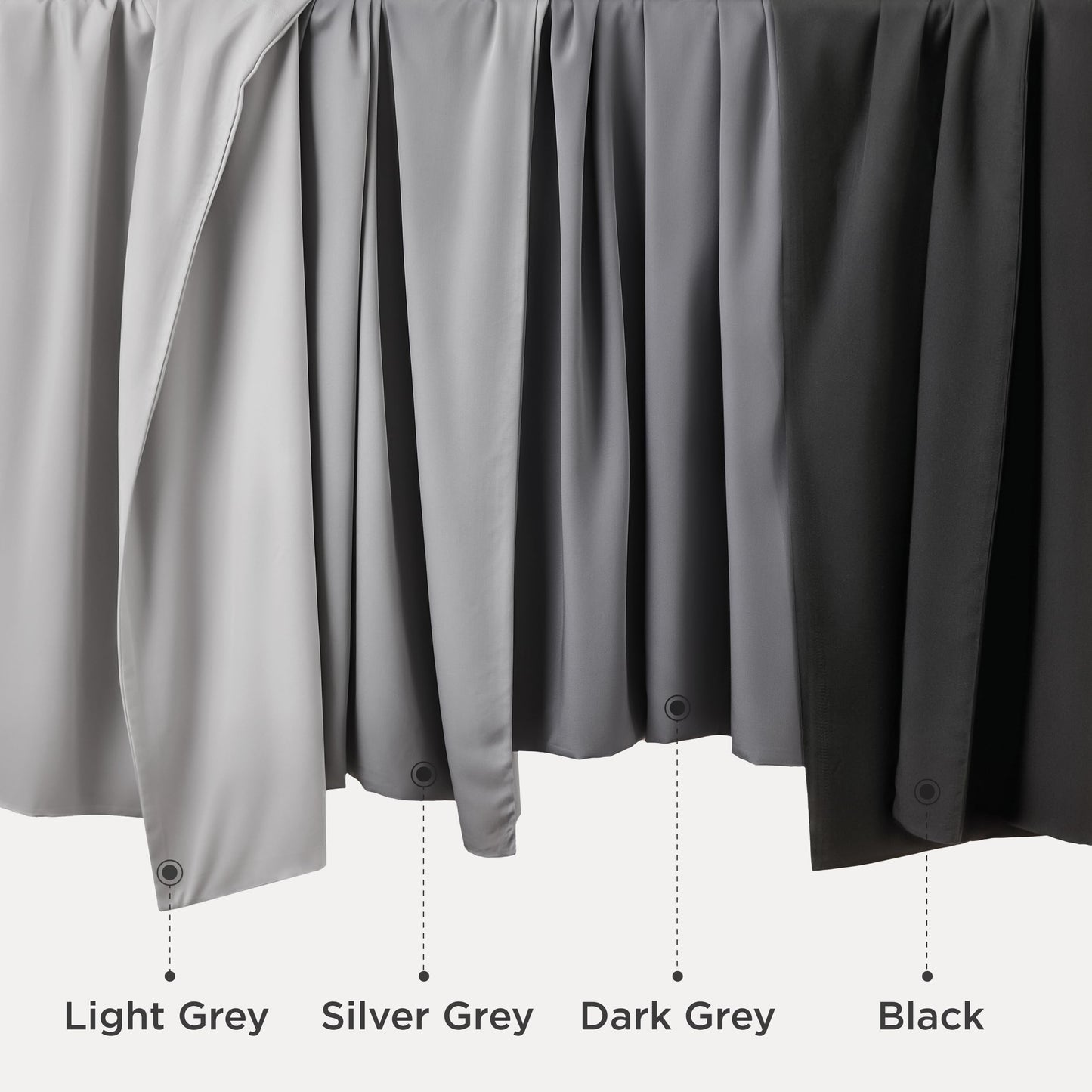 Bedsure Cooling Pillow Cases Queen Size Set of 2, Rayon Derived from Bamboo Cooling Pillowcases for Hot Sleepers, Cool Pillow Covers with Envelope Closure, Gifts for Women Men, Dark Grey, 20x30 Inches