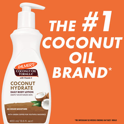 Palmer's Coconut Oil Formula Body Lotion for Dry Skin, Hand & Body Moisturizer with Green Coffee Extract & Vitamin E, Pump Bottle, 13.5 Fl Oz (Pack of 1)