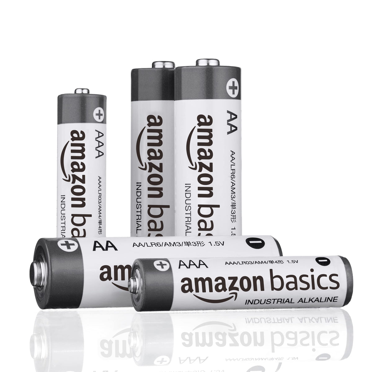Amazon Basics 200-Pack AA Alkaline Industrial Batteries, 1.5 Volt, 5-Year Shelf Life