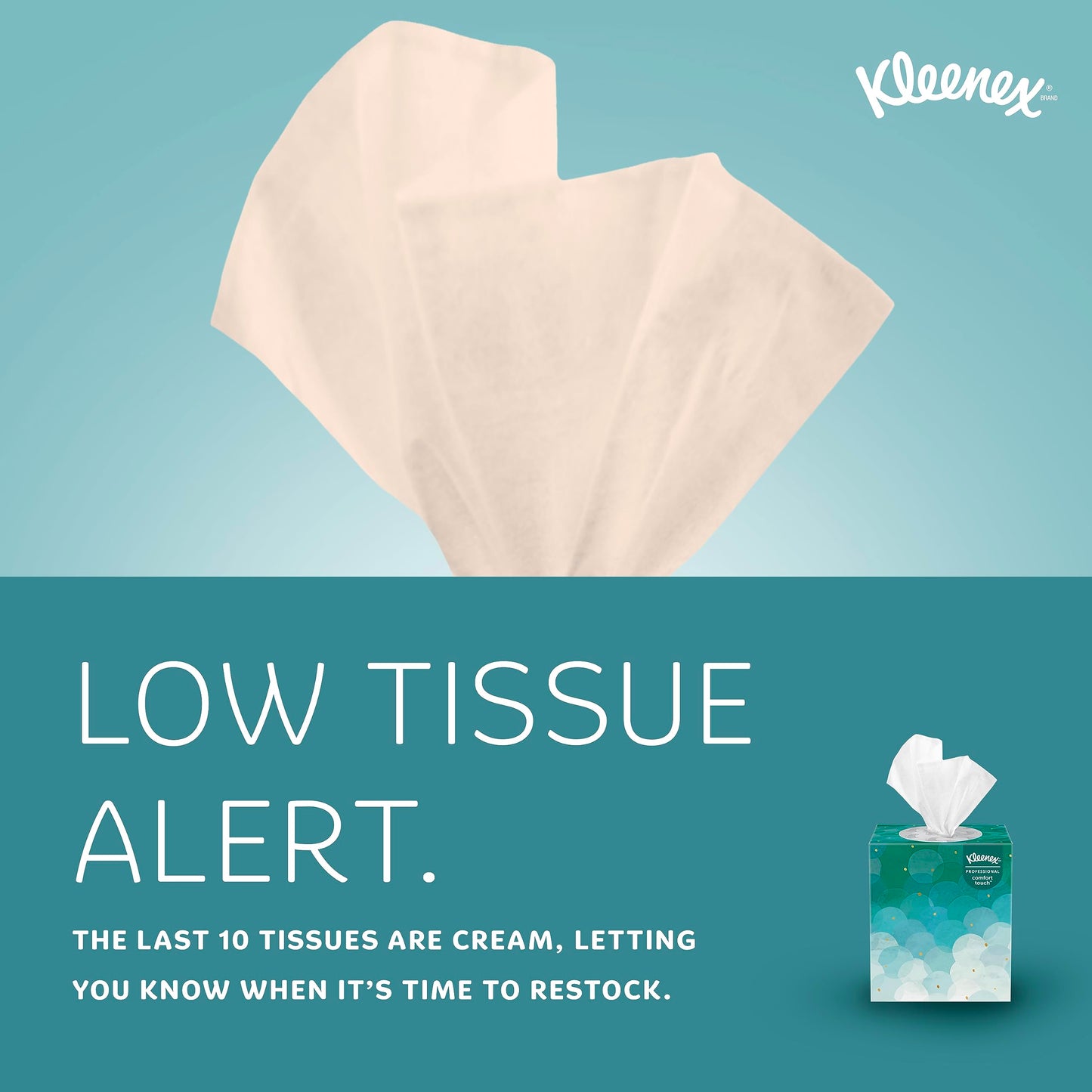Kleenex Professional Facial Tissue, Bulk (21270), 2-Ply, White, Upright Cube Boxed Format, Designed for Business (90 Tissues/Box, 36 Boxes, 3,240 Sheets/Case)