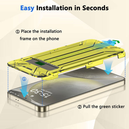 Fotbor for Samsung Galaxy S24 Plus 28° Privacy Screen Protector with [3s Installation Frame], Case Friendly 9H+ Tempered Glass 2Pack