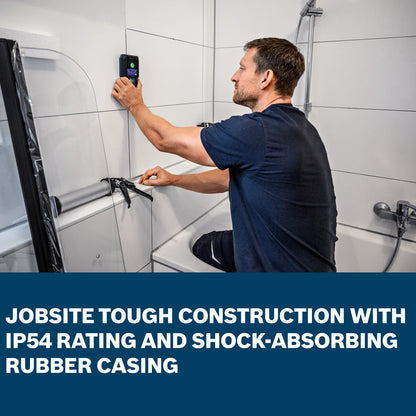 BOSCH GMS120-27 Wall Scanner and Stud Finder, Detects Wood, Metal, and Live Wires Behind Your Wall - Includes 2 AA Batteries and Pouch