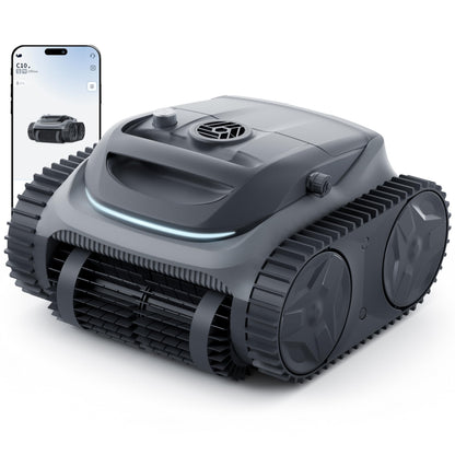 Bubot 700 Pool Cleaner Robot, Cordless Pool Vacuum with Superior Suction, Triple Motors, Smart Navigation, APP Control, Wall/Waterline, 140-Min Runtime for Inground Pools up to 861 Sq.Ft, Space Grey