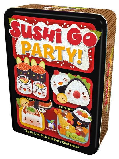 Sushi Go Party! - The Deluxe Pick & Pass Card Game by Gamewright, Multicolored