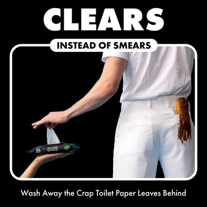 DUDE Wipes - Flushable Wipes for Adults - 6 Pack, 288 Wipes - Odor Destroyer XL Adult Wet Wipes - Deodorizing with Clean Scent - Up to 24 Hours of Odor-Destroying Technology