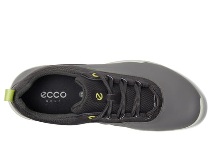 ECCO Men's Biom Hybrid BNY Waterproof Golf Shoe, Steel/Magnet, 13-13.5