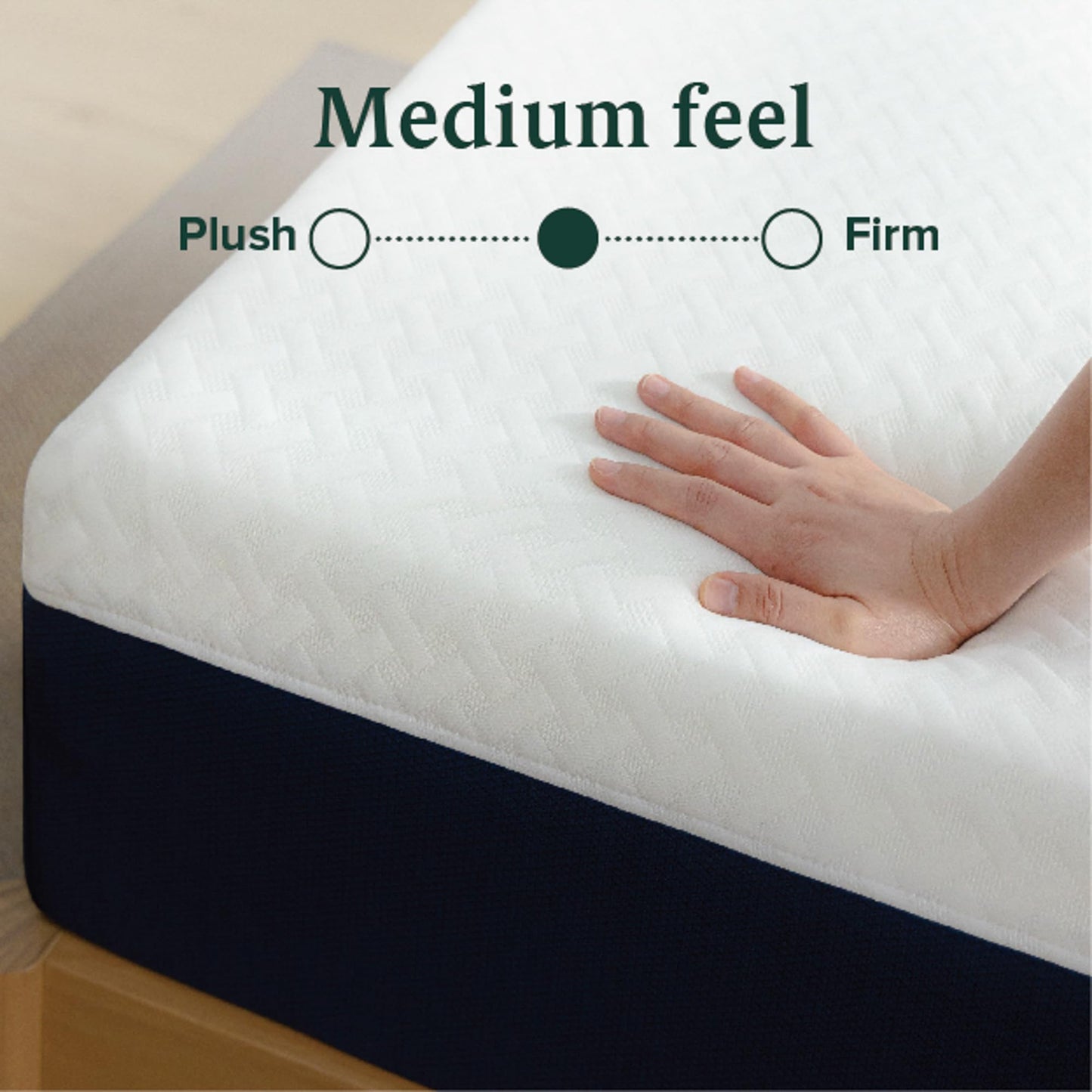 ZINUS 12 Inch Cooling Comfort Hybrid Mattress [New Version], Queen, Fiberglass Free, Medium Firm Feel, Motion Isolation, Certified Safe Foams & Fabric, Mattress in A Box