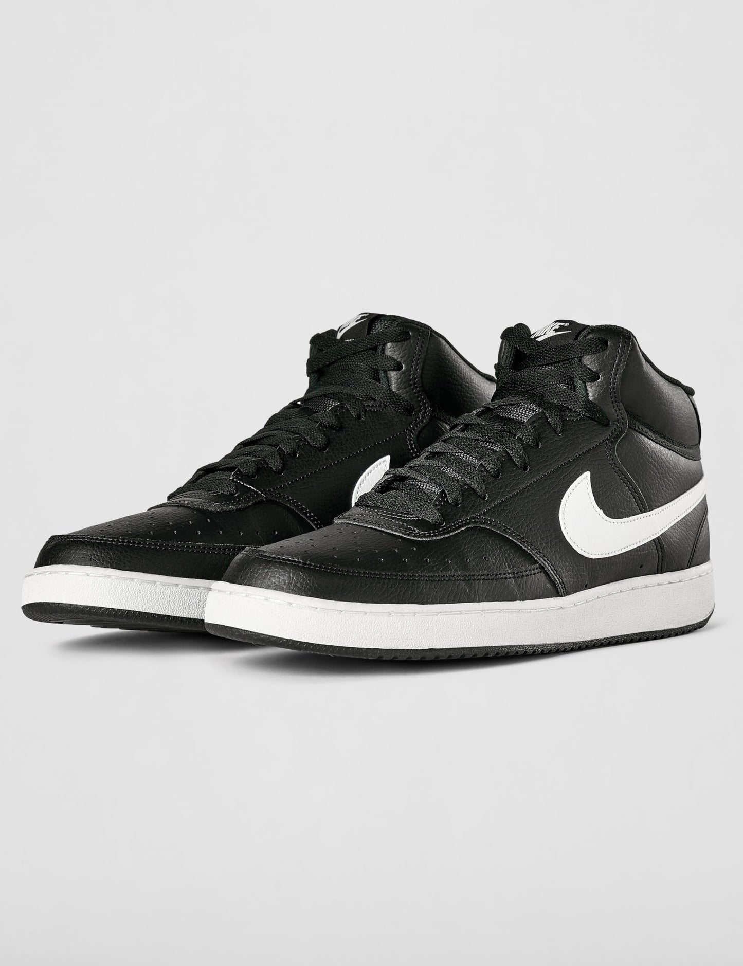 Nike Men's Court Vision Mid Next Nature Shoes, Black/White-Black, 10.5