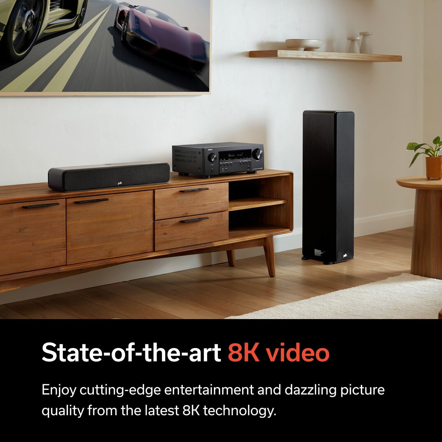 Denon AVR-S970H 8K Ultra HD 7.2 Channel (90Watt X 7) AV Receiver - Built for Gaming, Music Streaming, 3D Audio & Video, Alexa + HEOS, Black