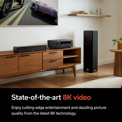 Denon AVR-S970H 8K Ultra HD 7.2 Channel (90Watt X 7) AV Receiver - Built for Gaming, Music Streaming, 3D Audio & Video, Alexa + HEOS, Black