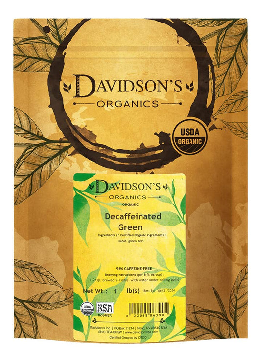 Davidson's Tea Bulk, Decaf Green, 16-Ounce Bag