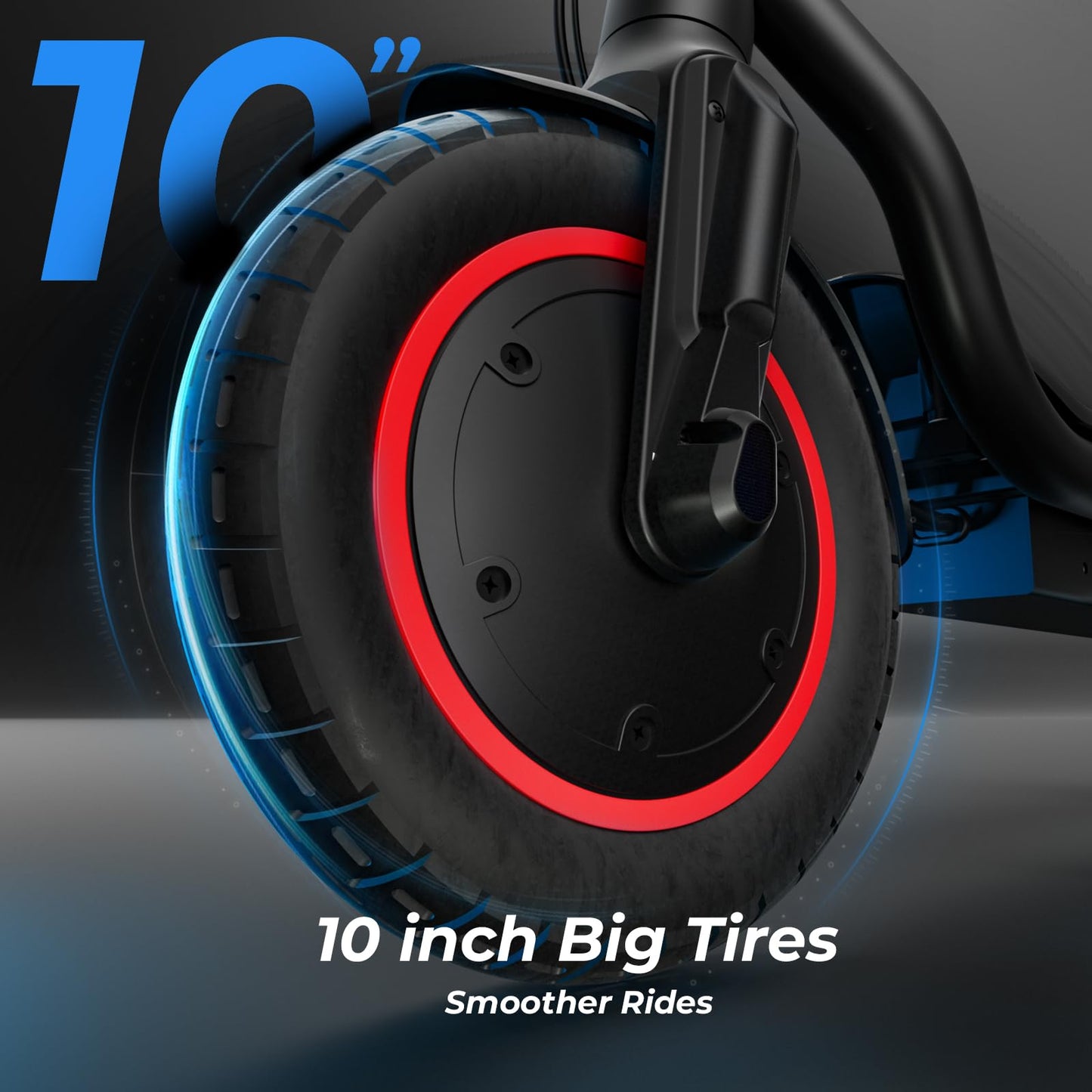 Escoone Electric Scooter for Adults, 500W Powerful Motor, 22 MPH Top Speed & 23 Miles Long Range, 10" Pneumatic Tires, Foldable E Scooter for Commuting with Double Braking System and Cruise Control