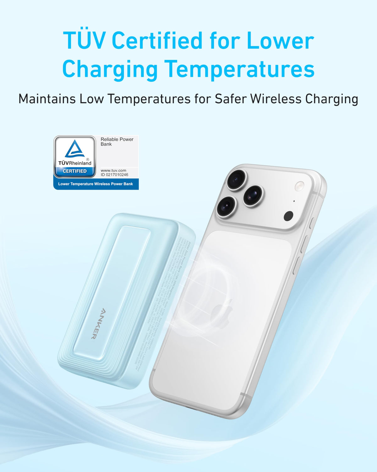 Anker Zolo Magnetic Power Bank,10,000mAh Magsafe Portable Charger