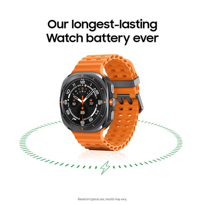 Samsung Galaxy Watch Ultra 47mm LTE AI Smartwatch w/Energy Score, Wellness Tips, Heart Rate Tracking, Sleep Monitor, Fitness Tracker, GPS, 2024,Titanium White [US Version, 1Yr Manufacturer Warranty]