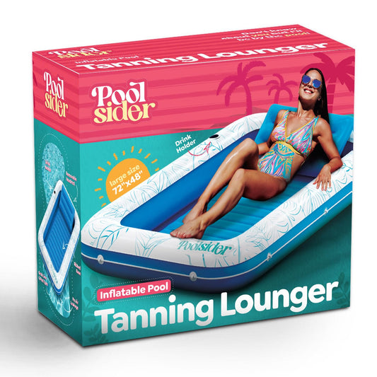 Premium Inflatable Tanning Pool Lounger | Large Inflatable Tanning Bed for Adults | Multipurpose Pool Floats Adults | Inflatable Pool Float | Tanning Float