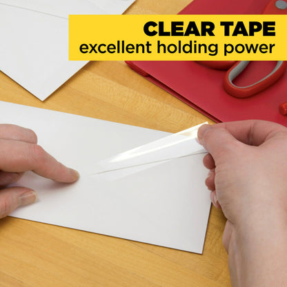 Scotch Transparent Tape, 2 Rolls, 1/2 x 2592 Inches, Classic Glossy-Finish, Boxed (600-2P12-72)