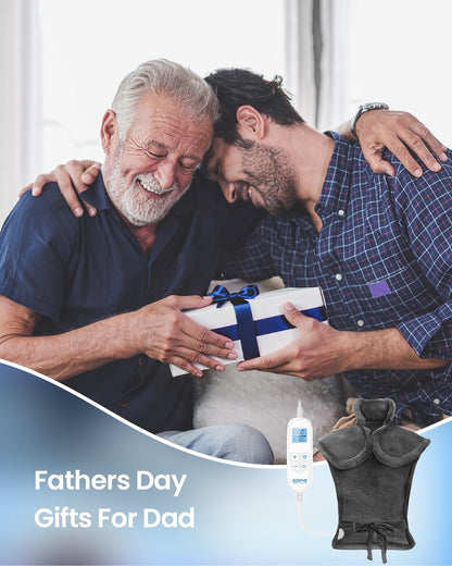 Electric Heating Pad for Back Pain Relief, RENPHO Fathers Day Dad Gifts, Birthday Gifts for Women Men Mom, FSA HSA Eligible, Heat Pad for Neck and Shoulders, Fast Heating, 24"x33", ETL Certified