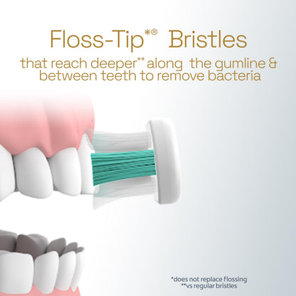 Colgate Total Battery Powered Toothbrush, 1 Pack, Soft Bristled Battery Toothbrush for Adults, Includes 2 AAA Batteries and Built in 2 Minute Timer, Sensitive and Regular Brushing Modes, White