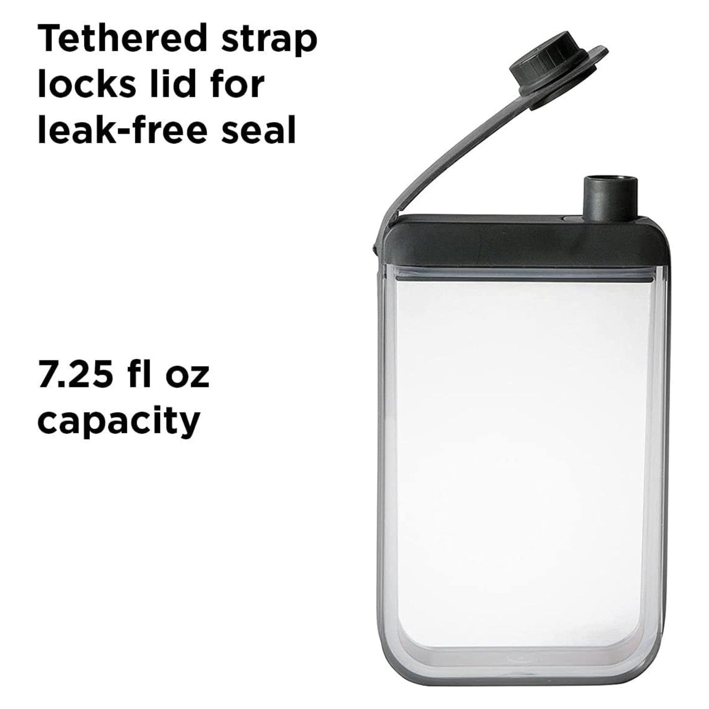 Houdini Leak-Free Discreet Flask, Black 7.25 ounces