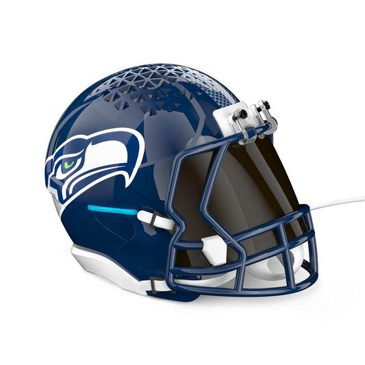 NFL Echo Dot Bundle: Includes Echo Dot | Charcoal and Limited-Edition NFL Helmet Stand | Seattle Seahawks