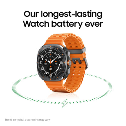 Samsung Galaxy Watch Ultra (2025) 47mm LTE Smartwatch + $100 Gift Card, Titanium Casing, Advanced Sleep Coaching, Running Coach, Energy Score, GPS, Titanium Silver [US Version, 2 Yr Warranty]