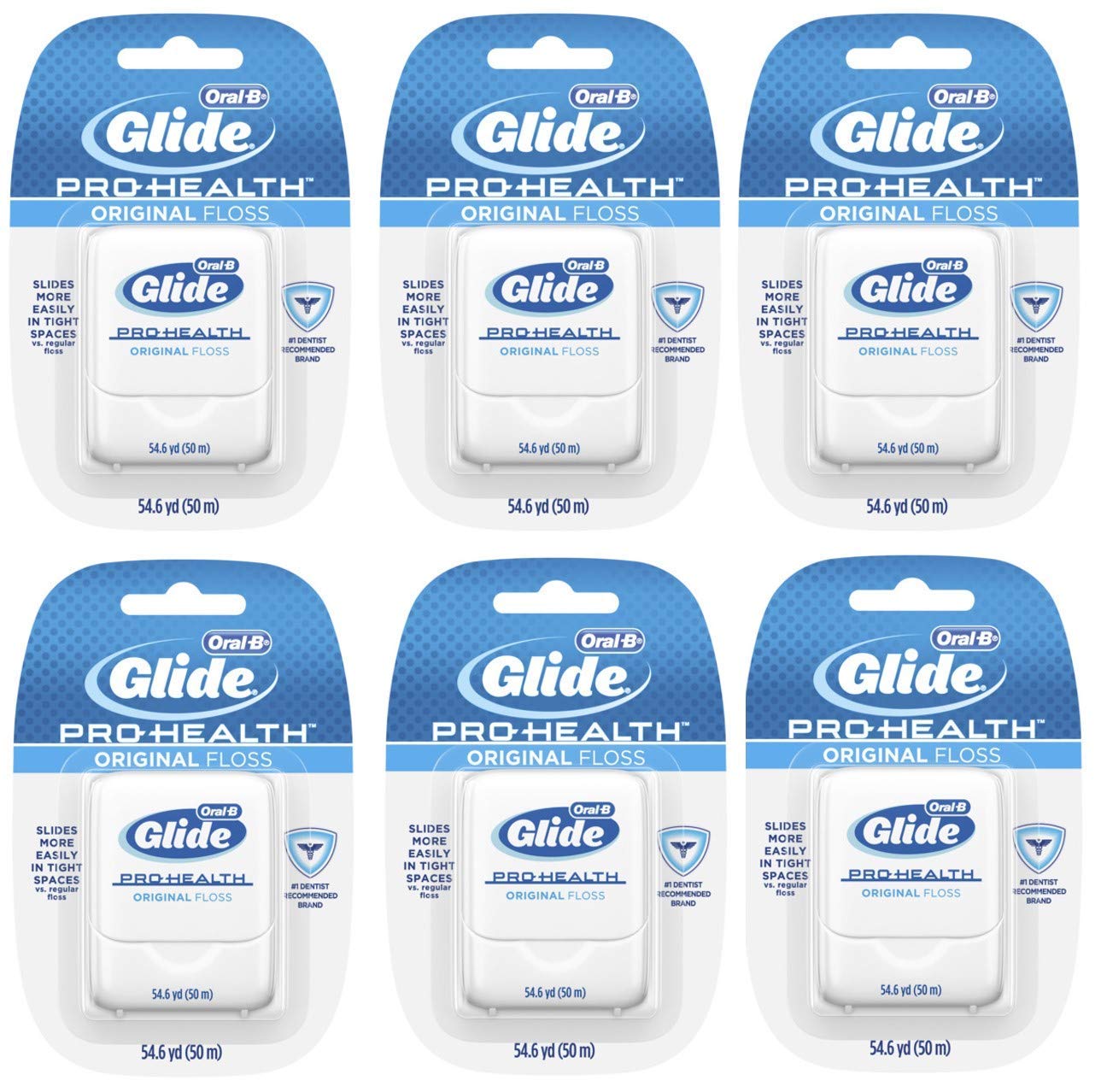 Oral-B Glide Pro-Health Original Floss 50 M (Pack of 6)