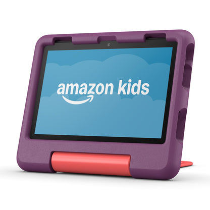 New Amazon Fire HD 8 Kids tablet, ages 3-7 | 3GB memory, ad-free content with parental controls included, 13-hr battery, 32GB, Grape, (2024 release)