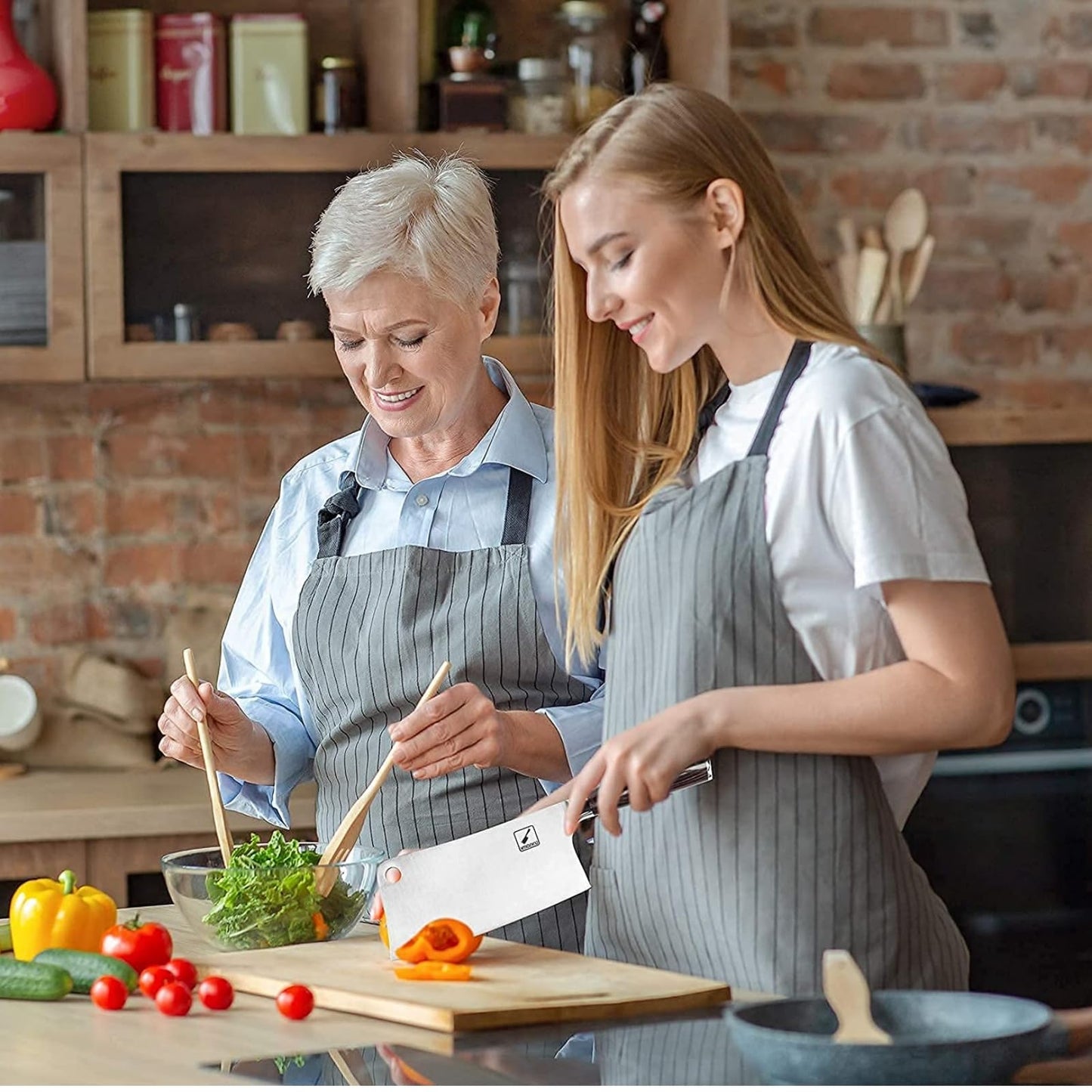 imarku Cleaver Knife 7 Inch Meat Cleaver - SUS440A Japan High Carbon Stainless Steel Butcher Knife with Ergonomic Handle, Ultra Sharp Knife, Kitchen Gadgets for Home/Restaurant, Birthday Gifts