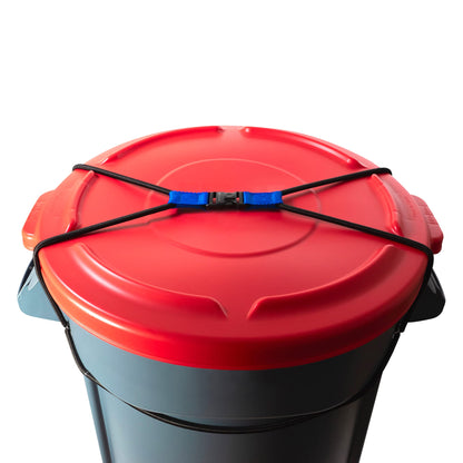 ZONDER® Trash Can Lock | Bungee Cord Outdoor Trash Can Lock for Raccoons Animals | Neat Yard | Bear Garbage Bin Lock - Ease of Use - Durable - Single Pack