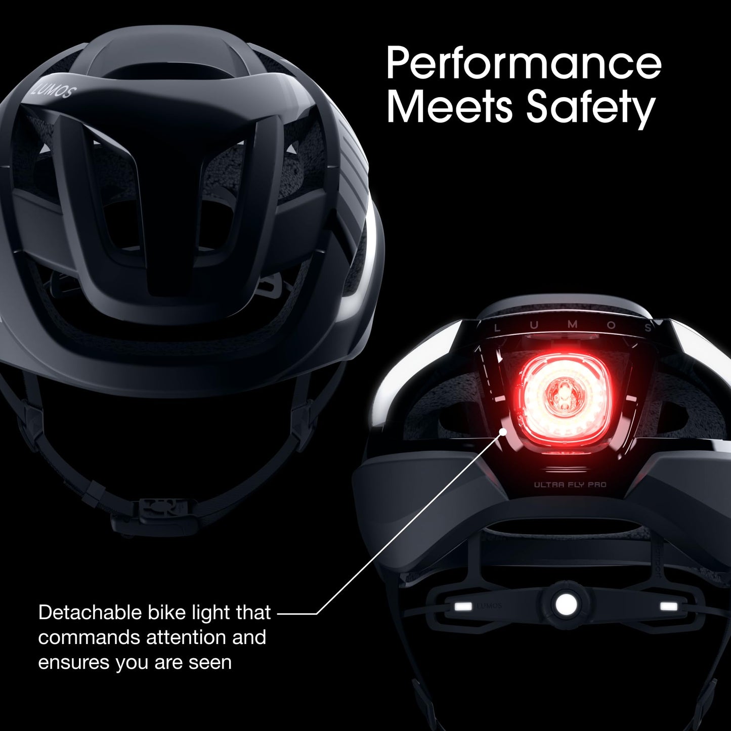 Lumos Ultra Fly Pro - Road Bike Helmet | Lumos Firefly and Firefly Mini Compatible | Built-in Sunglasses Port | Custom-Made Fit System for Adult Men & Women | Bicycle Cycling Accessories