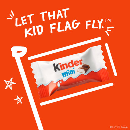 Kinder Chocolate Mini, 29.2 oz Bulk Pack, Up to 138 Minis, Milk Chocolate Bar with Creamy Milky Filling, Individually Wrapped Candy