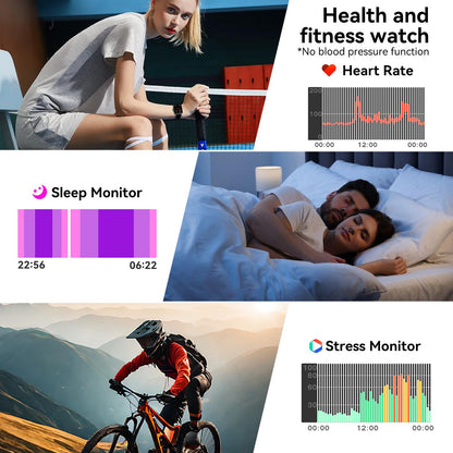 Jacoosa Smart Watch for Men Women, 1.83" HD Touchsreen, Bluetooth Calling, 5 ATM Water-Resistance, 130+ Sports Modes, Health, Fitness & Sleep Tracker, Timer, Fitness Watch for Android/iOS, Black