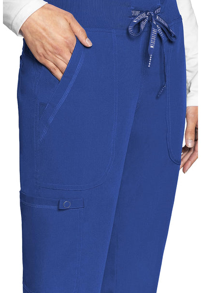 Med Couture Scrub Pants for Women Cargo Jogger Bottoms with 5 Pockets, Lightweight, Ultra Soft, 2-Way Stretch Fabric - MC7710, S, Galaxy