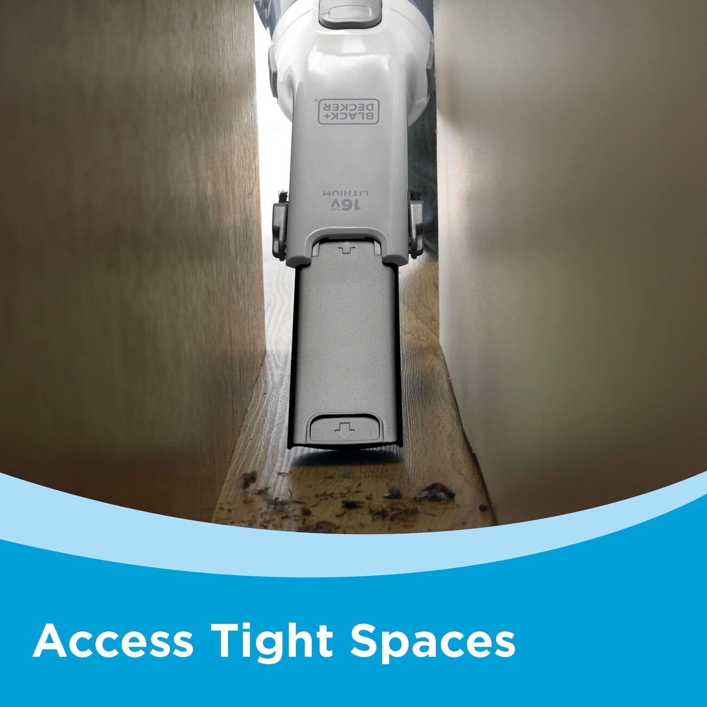 BLACK+DECKER dustbuster AdvancedClean Handheld Vacuum Cordless, Compact Home and Car Vacuum with Crevice Tool ,Rotating Nozzle and Charging Station, Large Dust Bowl (CHV1410L)