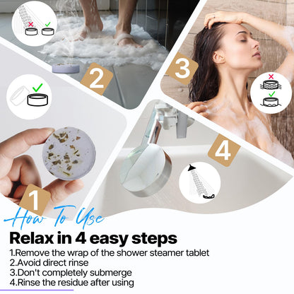 Shower Steamers Aromatherapy Birthday Gifts for Women - SWCANDY 8 Pcs Mothers Day Gifts for Mom Grandma Wife Her Men Teen Adults Bath Bombs Self Care with Natural Essential Oils Relaxation Home SPA