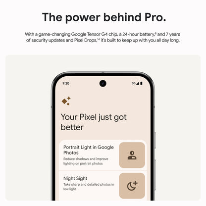 Google Pixel 9 Pro XL - Unlocked Android Smartphone with Gemini, Triple Rear Camera System, 24-Hour Battery, and 6.8" Super Actua Display - Hazel - 128 GB