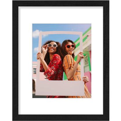 Vittanly 11x14 Picture Frame, Display Pictures 8x10 with Mat or 11x14 without Mat, Photo Frame for Wall Mounting, Black, 1 Pack