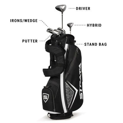 Callaway Golf Men's Strata Intro Complete 9 Piece Package Set (Gray, 9 Piece (strata Intro), Men's, Right Hand)