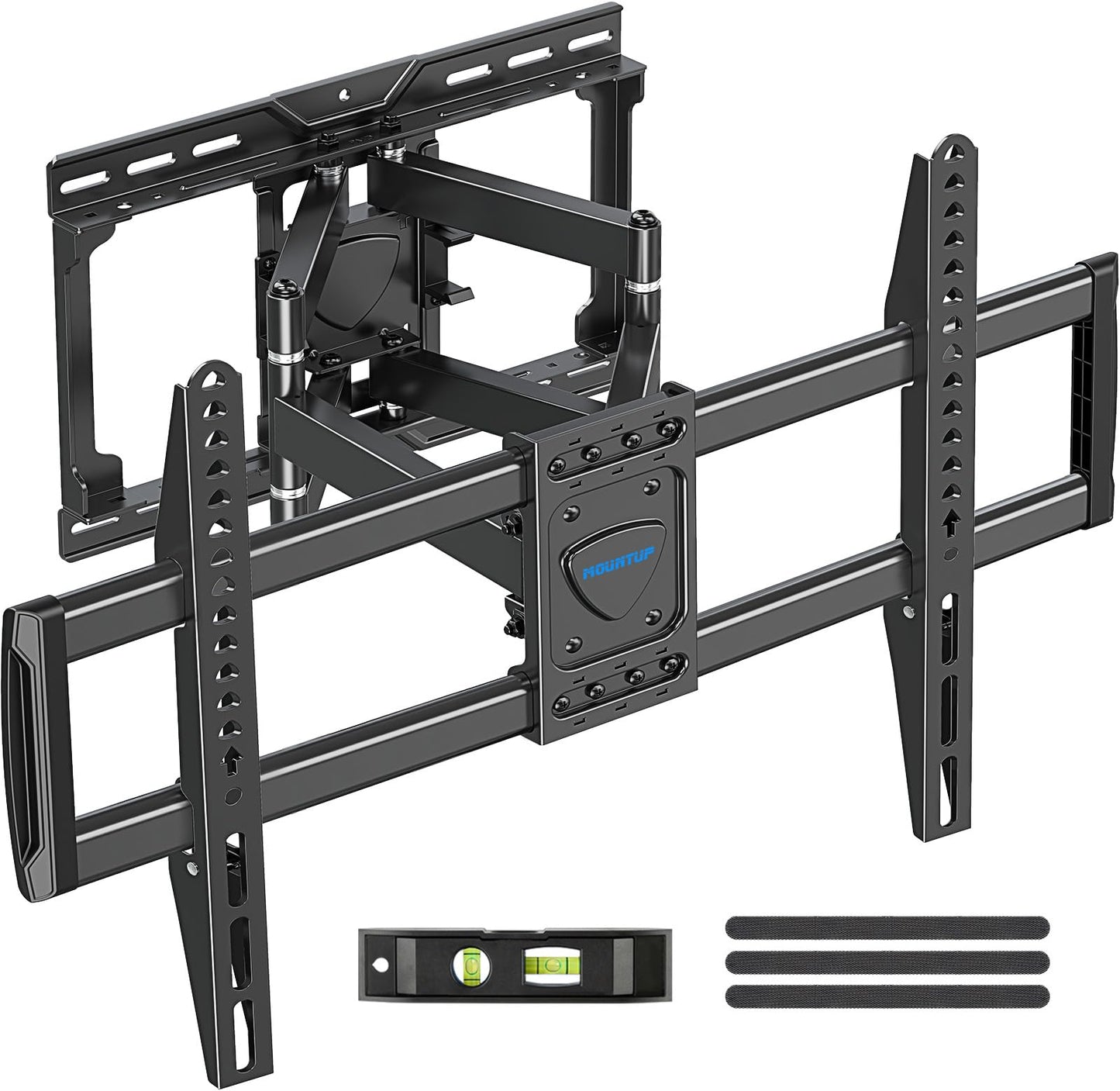 MOUNTUP Large TV Wall Mount for Most 37-82'' TVs, Premium Ball Bearings Design for Ultra-Slim OLED TVs Smooth Swivel & Extension, TV Mount Bracket Articulating Arm Holds 100LBS, Max VESA 600x400mm