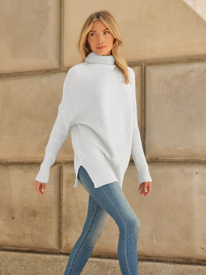 LILLUSORY Womens Turtleneck Oversized Tunic Early Fall Fashion Must Have Sweaters 2025 Casual Long Pullover Plus Size Winter Cute Poncho Cozy Work Old Money Clothes Outfits Clothing Tops Leggings