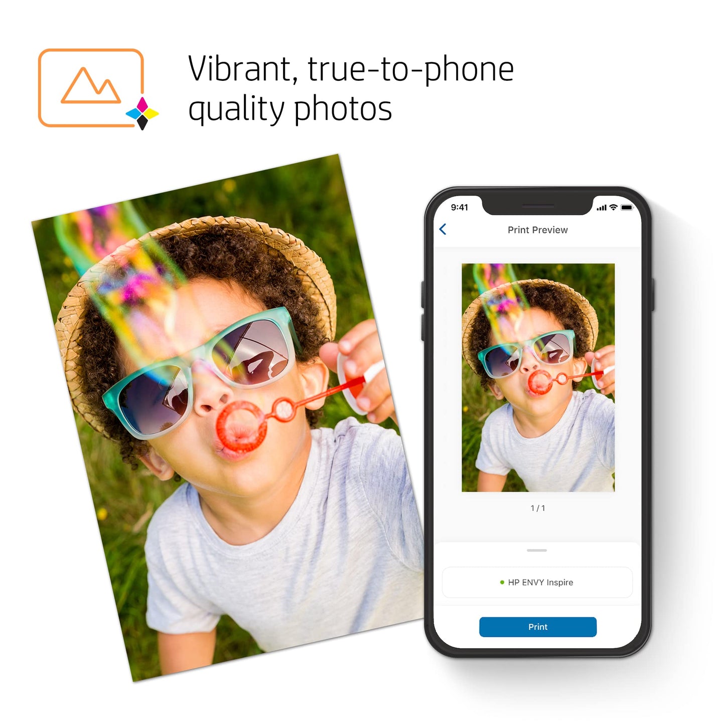 HP ENVY Inspire 7255e Wireless Color Thermal Inkjet Printer, Print, scan, copy, Easy setup,Mobile printing, Best-for-home, 3 month Instant Ink trial included