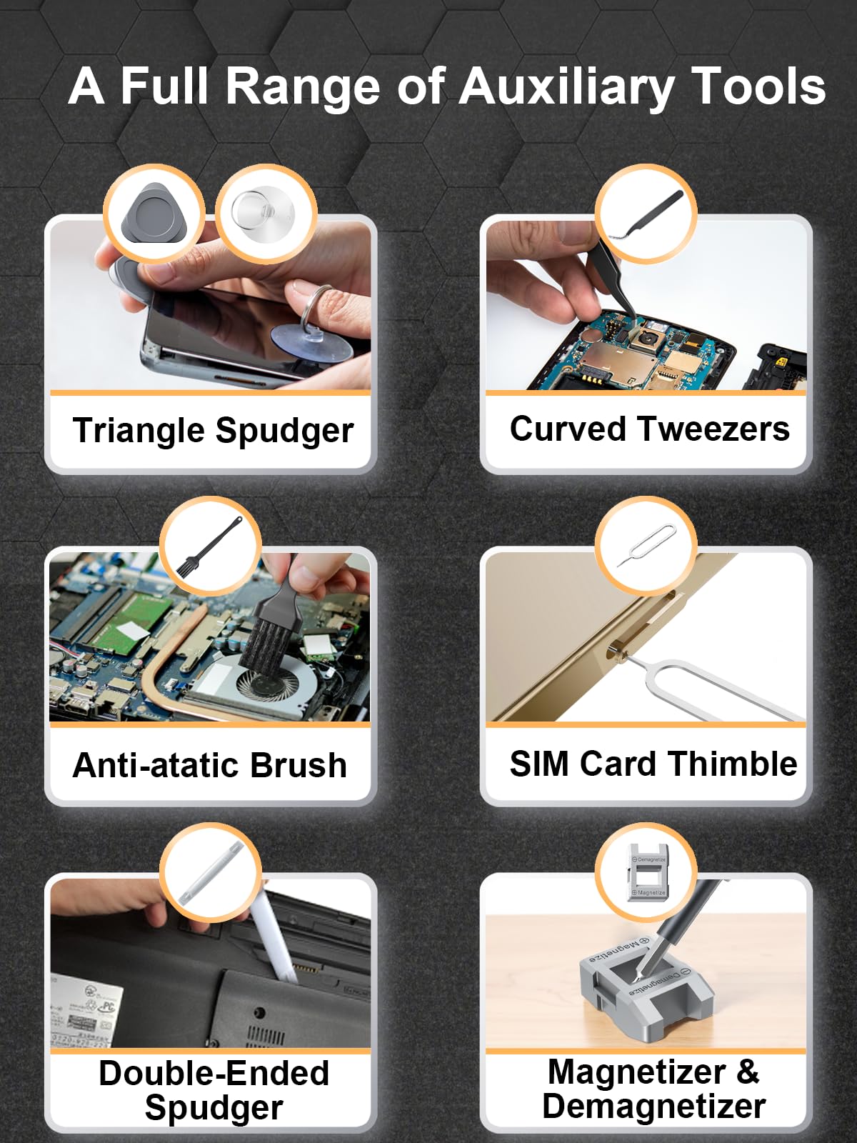 Wesdut 52in1 Precision Screwdriver Set, [Super Durable] Small Repair Kit, PC Accessories, PS5 Cleaning Kit, Tool Sets for Men, Fit MacBook, Computer, Laptop, Watch, PS4, Xbox, Eyeglass, Console More