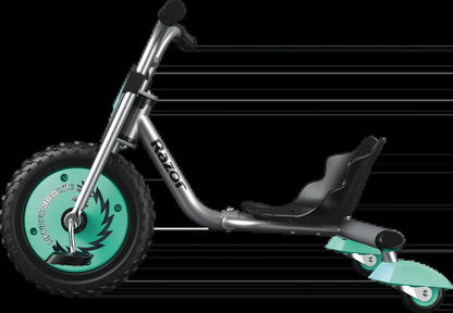 Razor RipRider 360 Mini - Teal, 360 Degrees Caster Tricycle, Easy Drifting, for Child Ages 3+