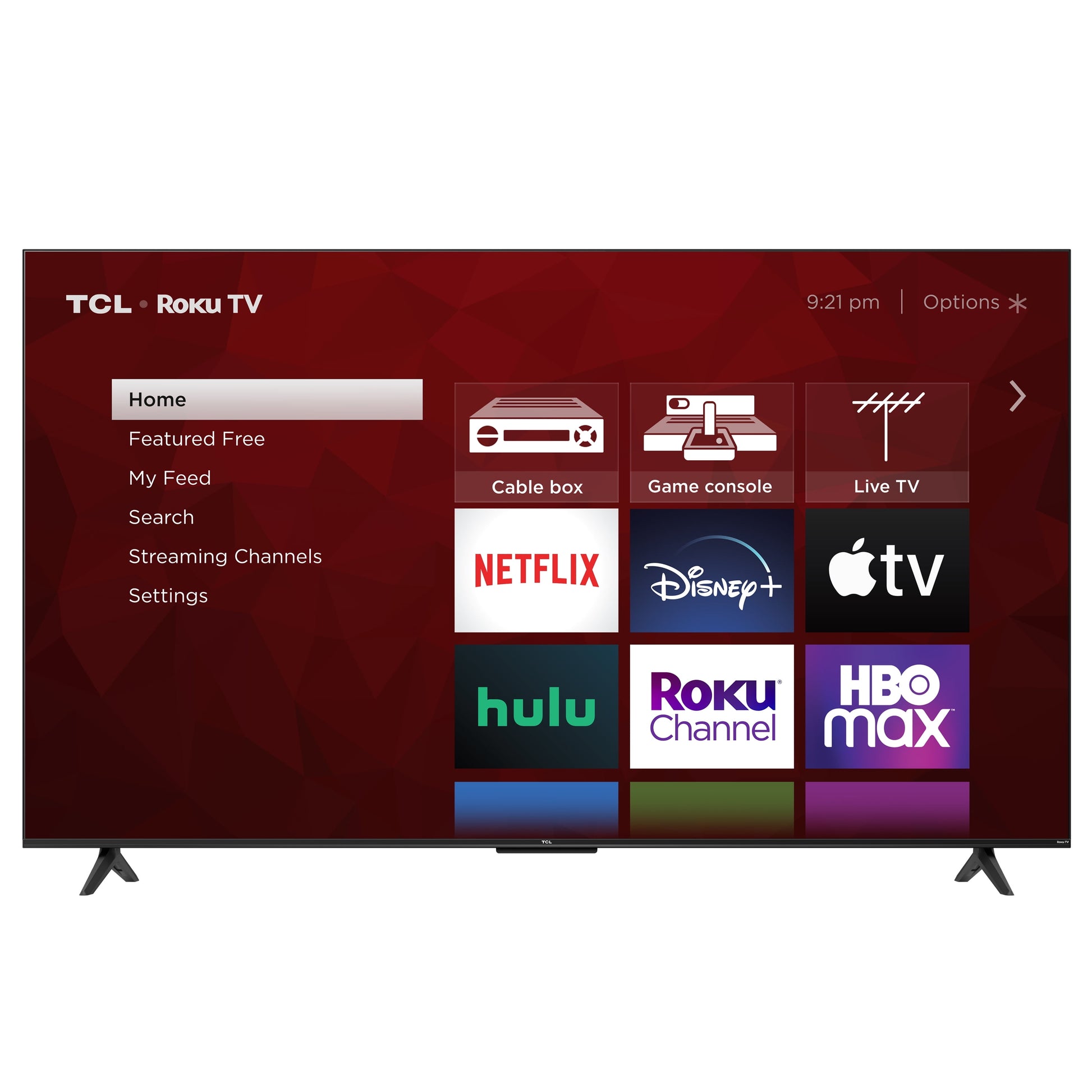 TCL 65” Class S4 (65S451) 4K UHD HDR Smart TV with Roku TV